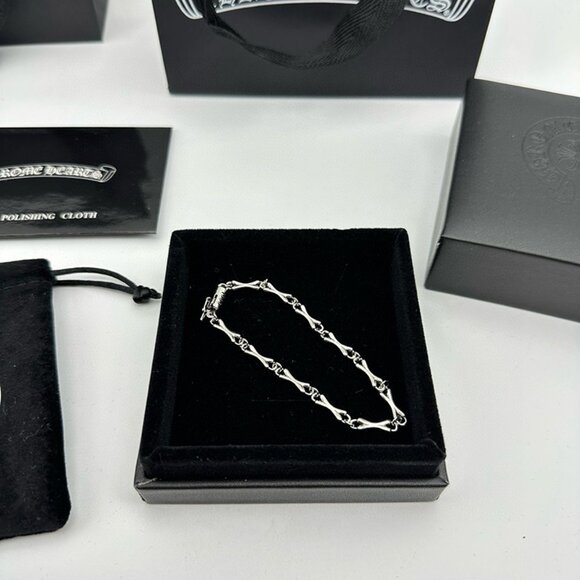 Chrome Heart Bone Silver Bracelet - Picture 3 of 8